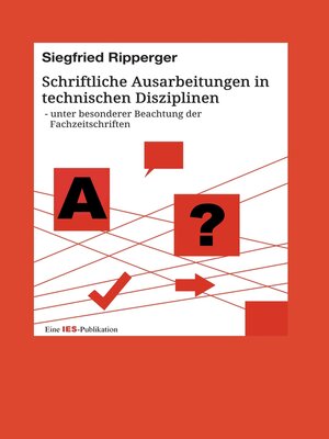 cover image of Schriftliche Ausarbeitungen in technischen Disziplinen